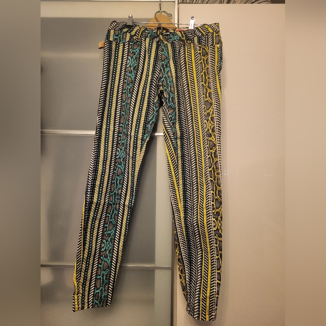 Just Cavali Pants, Size 30 , New ,Multi Color